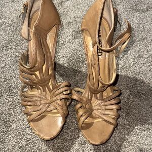Unlisted Tan Strappy Heels for Effortless Style